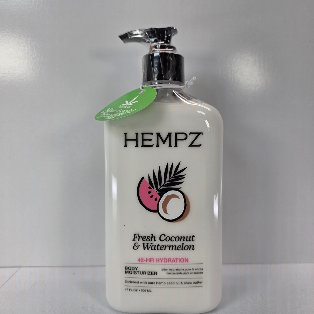 Hempz Fresh Coconut & Watermelon Body Moisturizer 17oz 48-Hour Hydration Lotion